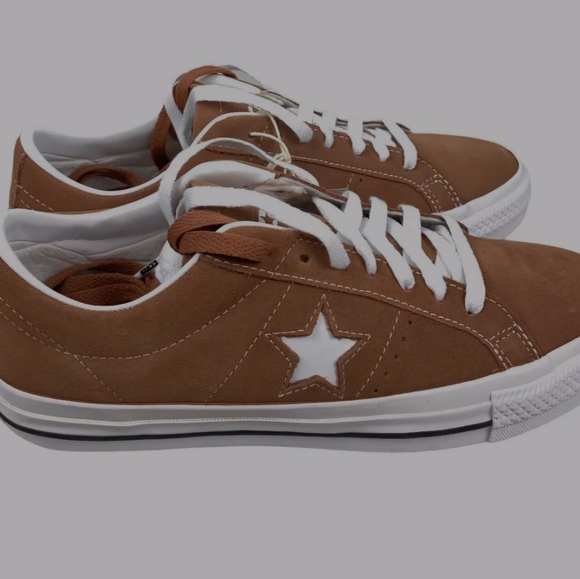 Converse Other - NEW Converse One Star Pro Ox Natural Clay White Shoes Suede Fashion Sneakers